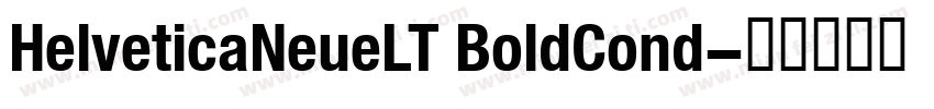 HelveticaNeueLT BoldCond字体转换